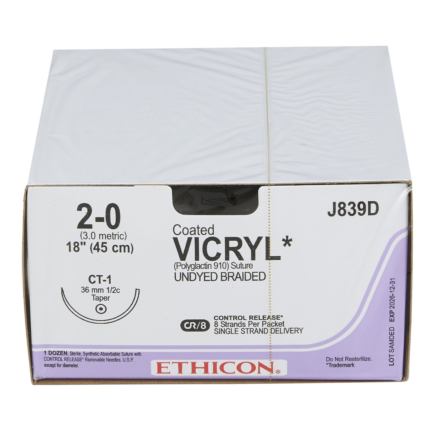 Coated Vicryl™ Suture with Needle