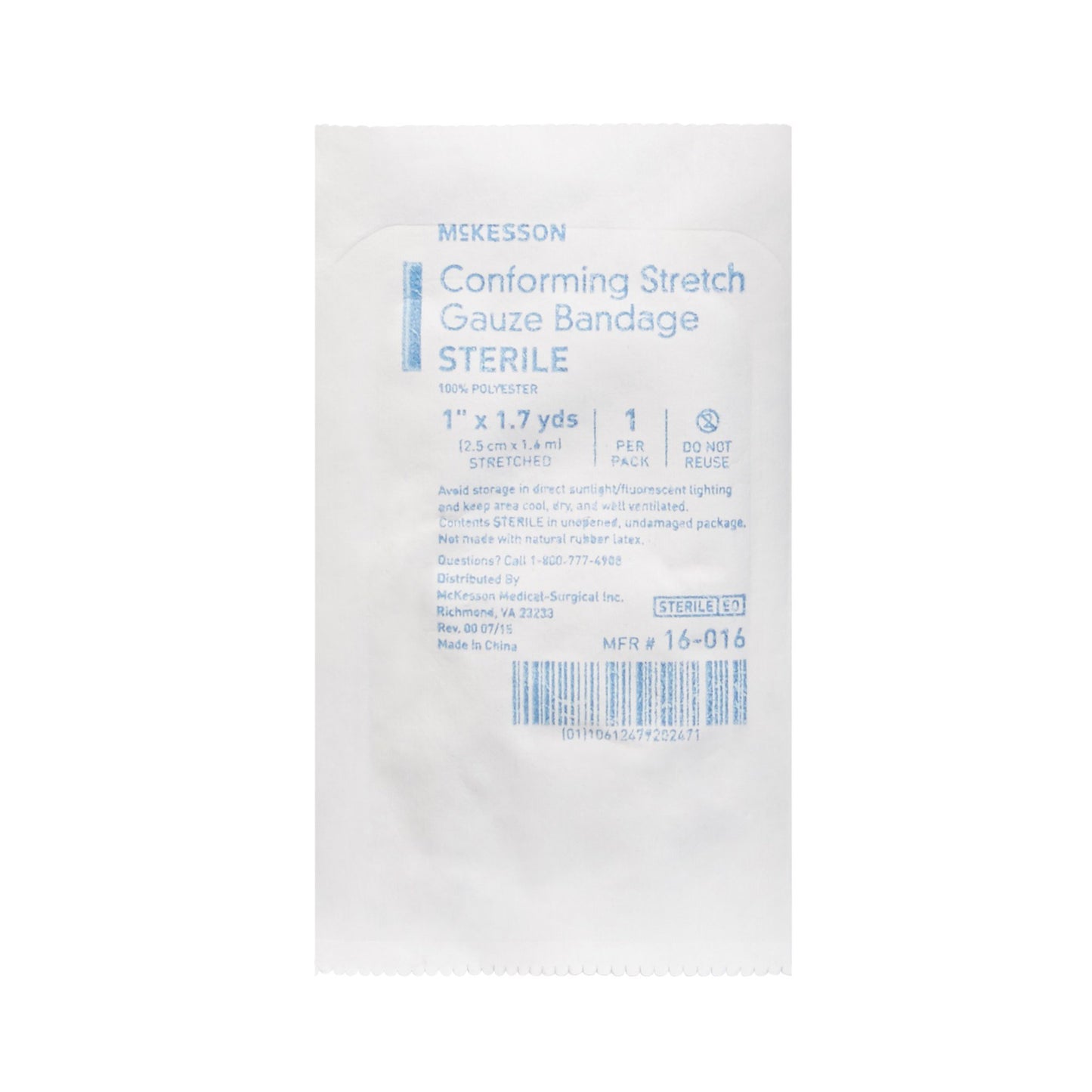 McKesson Sterile Conforming Bandage, 1 Inch x 1-7/10 Yard