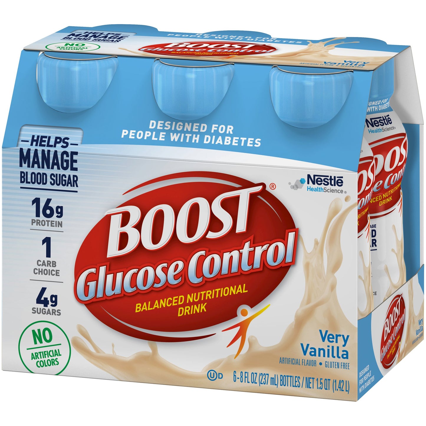 Boost® Glucose Control Vanilla Balanced Nutritional Drink, 8-ounce Bottle