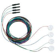 Natus Medical 019-400400 EMG Adhesive Electrode with Leadwire Natus 20 mm X 39 Inch Lead Length Silver
