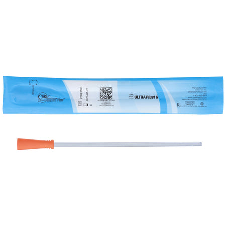 ConvaTec 1221506 Cure Ultra Plus Urethral Catheter, 16 Fr., 8 Inch, Straight Tip