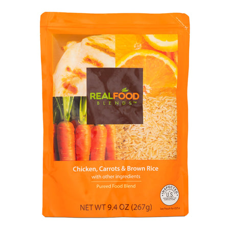 Nutricia North America 176988 Real Food Blends Orange Chicken, Carrots & Brown Rice Puree for Tube Feeding
