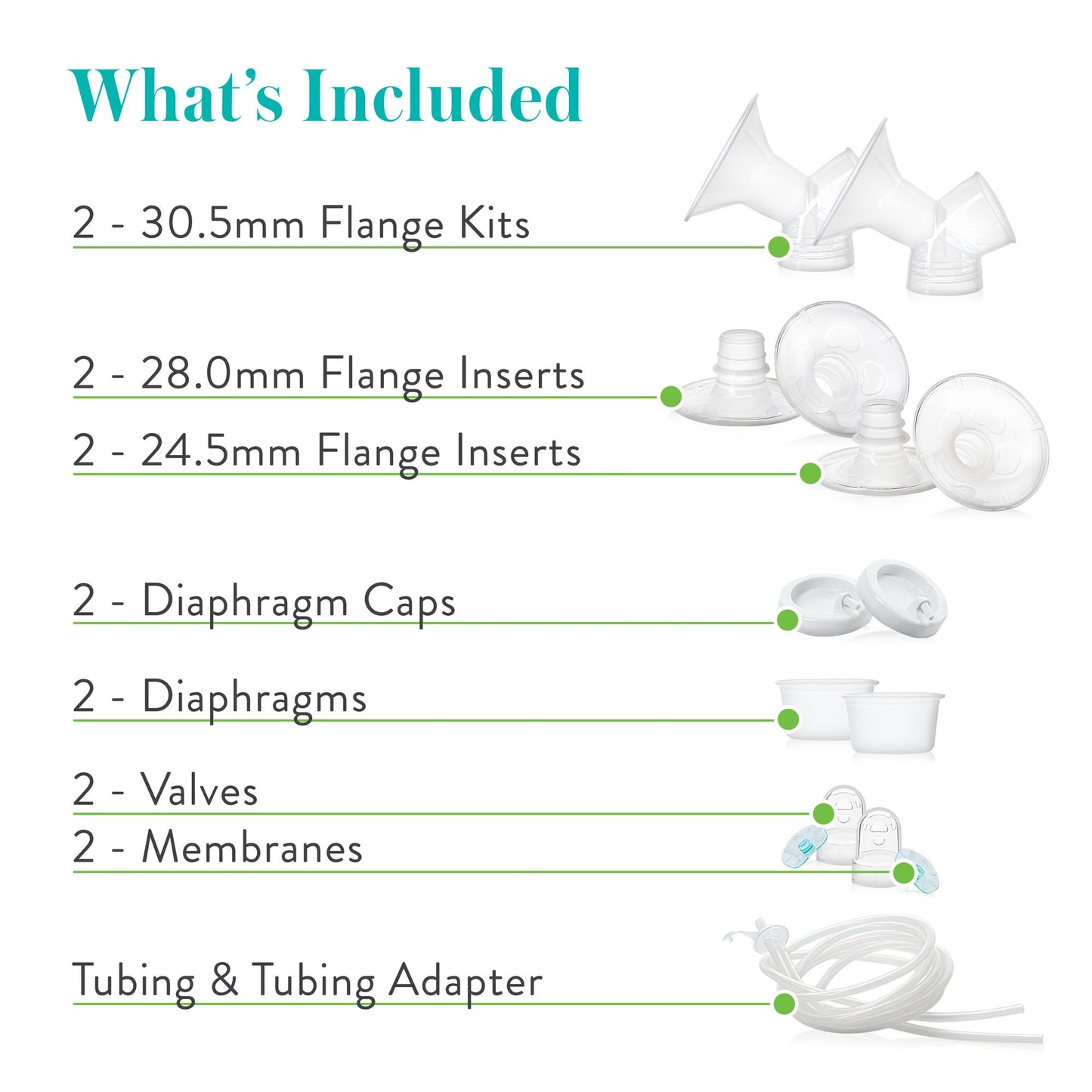 Evenflo® Advanced Breast Pump Replacement Parts Kit