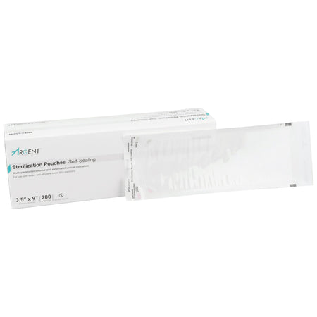 McKesson 73-SSP381 Argent Sure-Check Sterilization Pouch, 3½ x 9 Inch