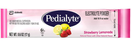 Abbott Nutrition 64172 Pedialyte Strawberry Lemonade Electrolyte Powder