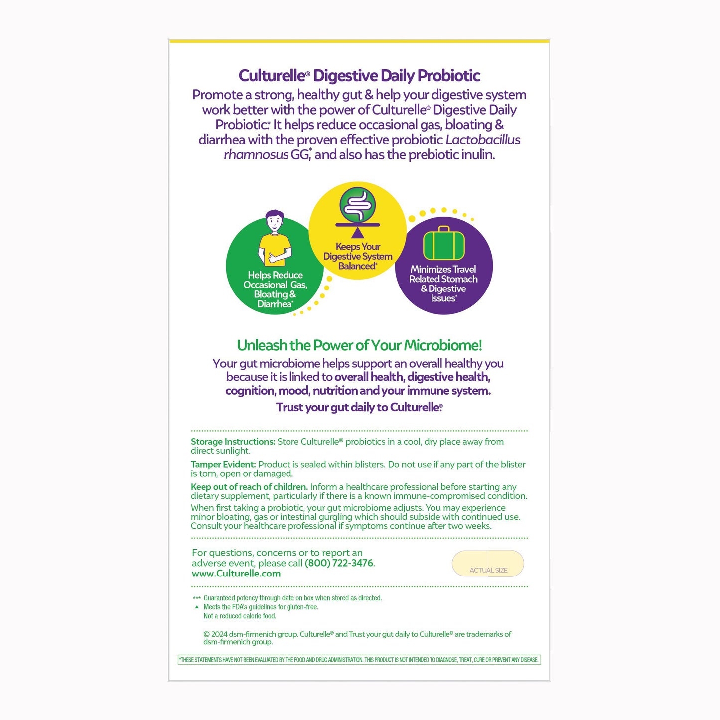 Culturelle Digestive Daily Probiotic Vegetarian Capsules