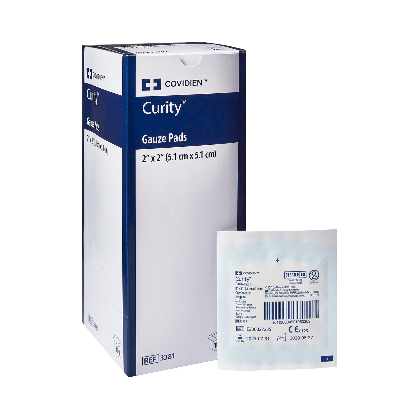 Curity™ Sterile Gauze Sponge, 2 x 2 Inch, 12-Ply