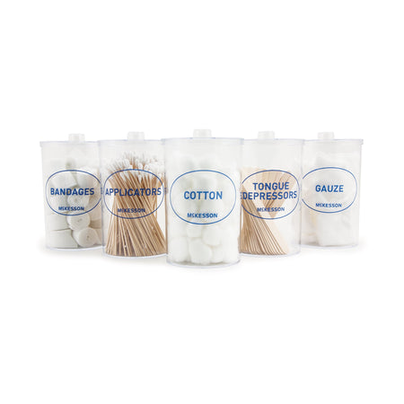 McKesson 63-4011 Plastic Labeled Sundry Jar, 4.25 x 6.6 in