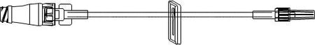 IV Extension Set ICU Needle-Free Port Small Bore 7 Inch Tubing