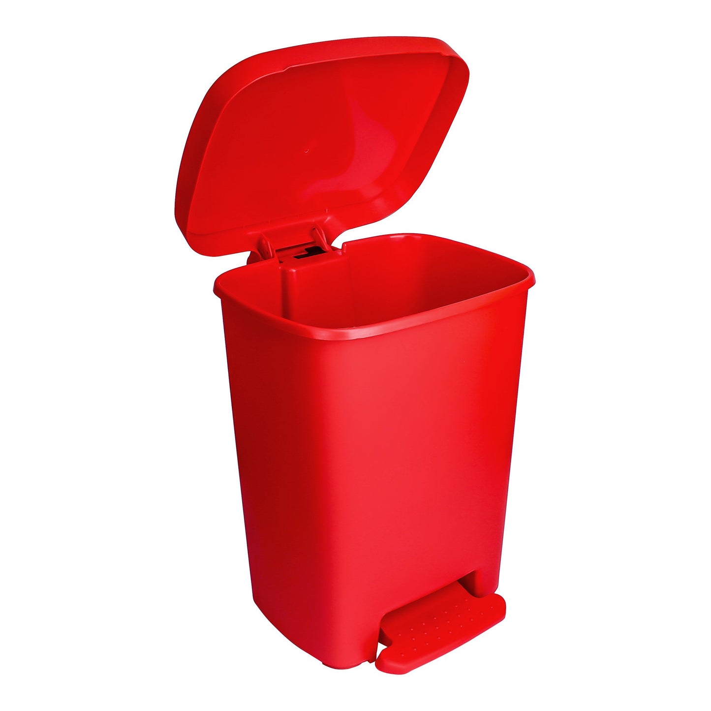 Trash Can McKesson 32 Quart / 8 gal. Red Plastic Rectangular