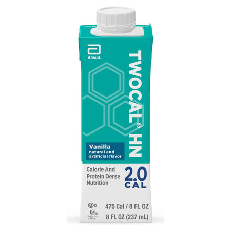 Abbott Nutrition 64809 TwoCal HN Vanilla Calorie and Protein Dense Nutrition, 8-ounce carton