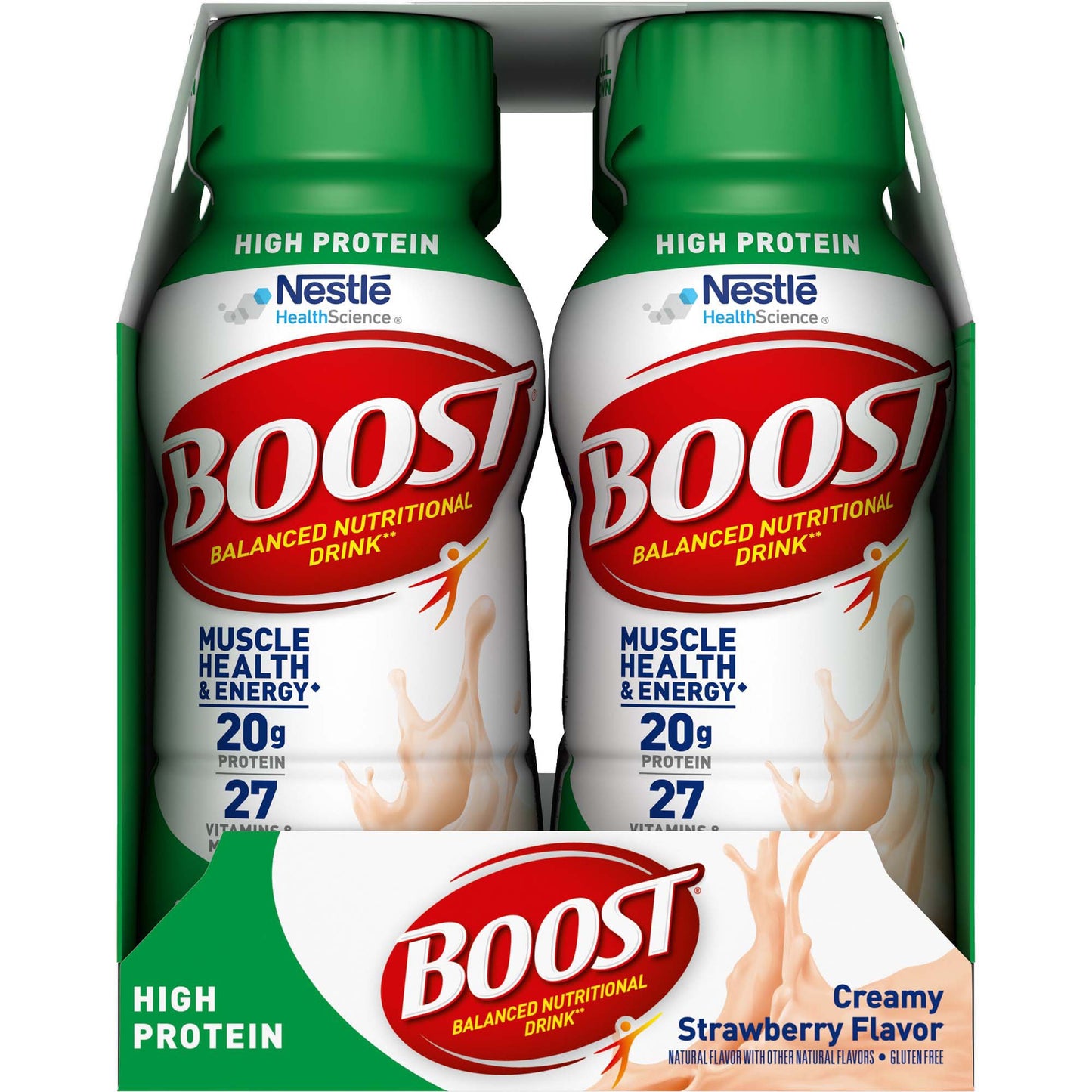 Boost® High Protein Strawberry Complete Nutritional Drink, 8-ounce bottle