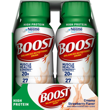 Boost® High Protein Strawberry Complete Nutritional Drink, 8-ounce bottle