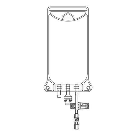 EVA Empty Bag McKesson 500 mL Gravity
