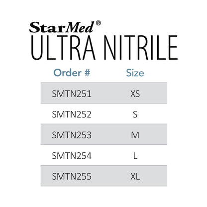 StarMed® Ultra Nitrile Exam Glove, Medium, Blue