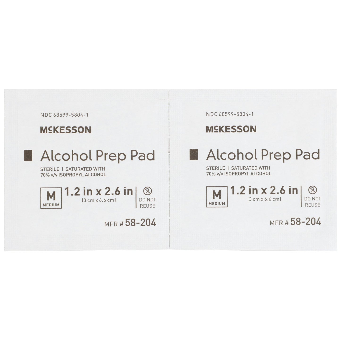 McKesson Alcohol Prep Pad, Isopropyl Alcohol, 70%, Medium by McKesson Brand product image - view 3