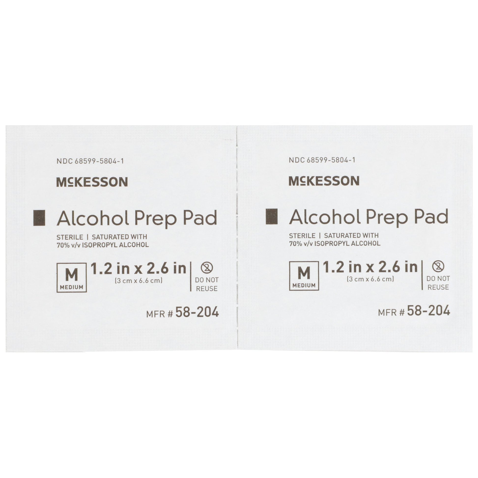 McKesson Alcohol Prep Pad, Isopropyl Alcohol, 70%, Medium by McKesson Brand product image - view 3