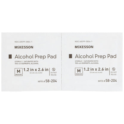 McKesson Alcohol Prep Pad, Isopropyl Alcohol, 70%, Medium by McKesson Brand product image - view 3