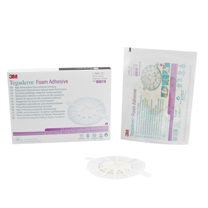 3M™ Tegaderm™ High Performance Adhesive w/ Border Foam Dressing, 13.9 x 13.9 cm