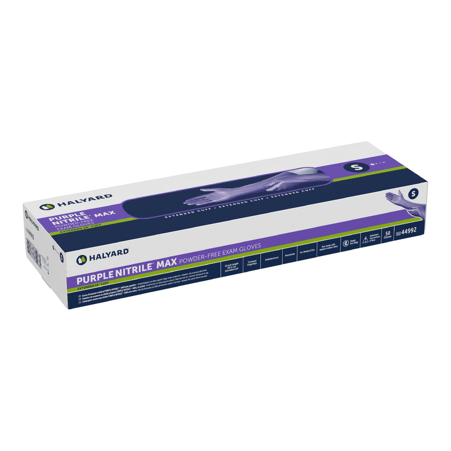 Purple Nitrile Max™ Extended Cuff Length Exam Glove, Small