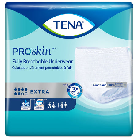 Essity 72518 Tena ProSkin Extra Fully Breathable Absorbent Underwear, 2X-Large