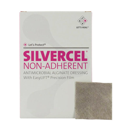 Solventum 800408 3M Silvercel Alginate Dressing with Silver, 4 x 8 Inch