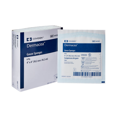 Cardinal 441001 Dermacea Sterile Gauze Sponge, 4 x 4 Inch, 8-Ply