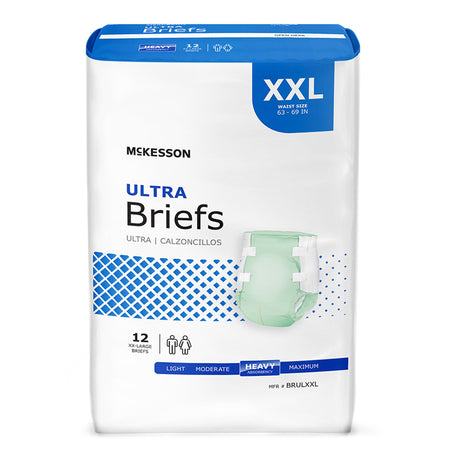 McKesson BRULXXL Ultra Heavy Absorbency Incontinence Brief, 2X-Large