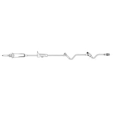 Primary IV Administration Set Outlook® Pump Filterflow® Gravity 2 Ports 10 Drops / mL Drip Rate Without Filter 88 Inch Tubing Solution Without Flow Regulator