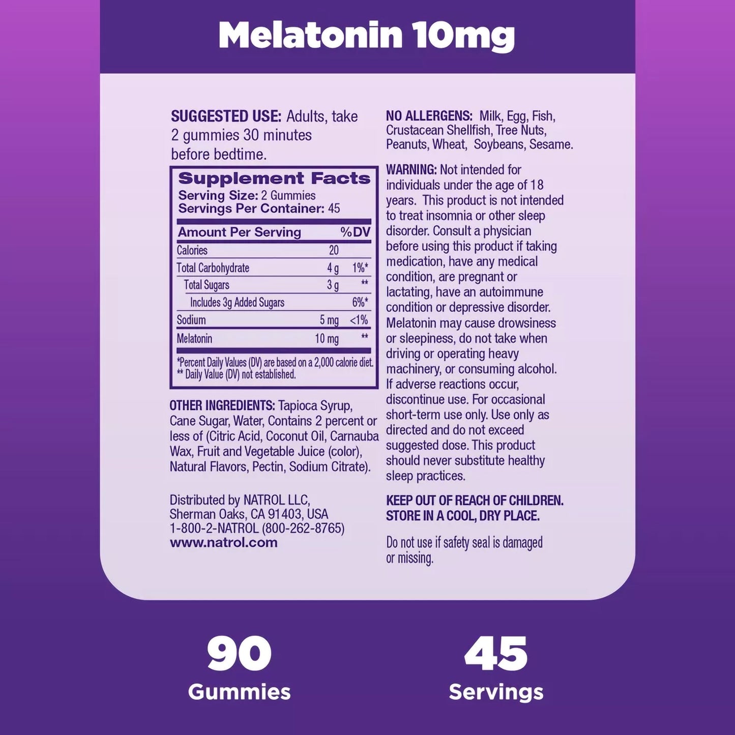 Natural Sleep Aid 90 per Bottle