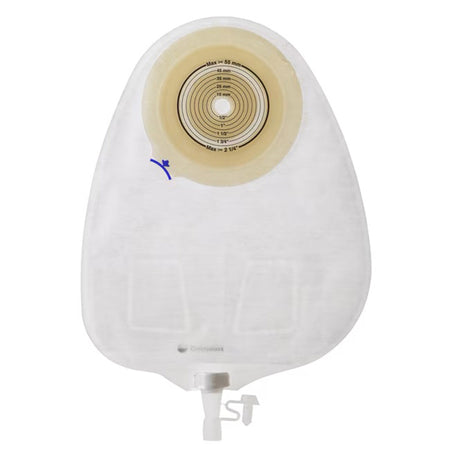 Coloplast 14222 Assura Flat 1-Piece Transparent Urostomy Pouch, 10 – 55 mm Stomas