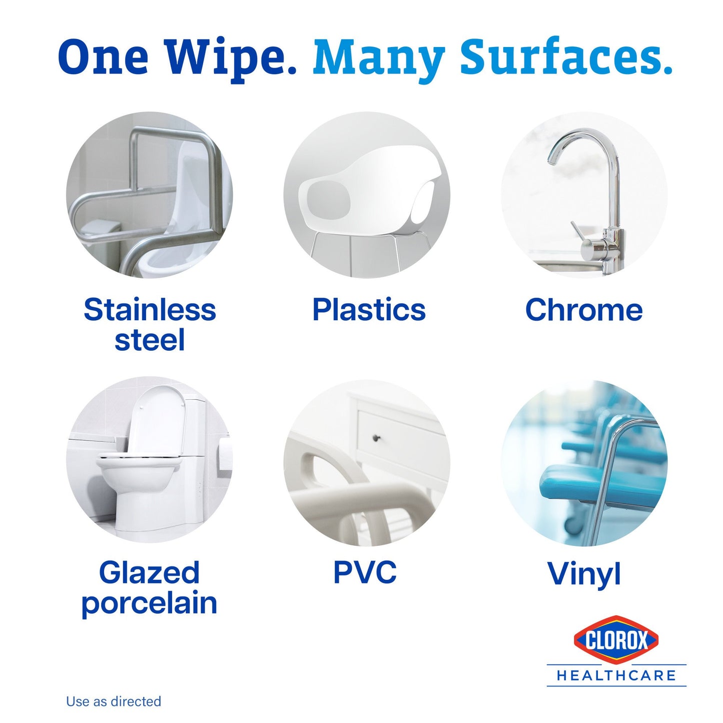 Clorox Healthcare® VersaSure® Cleaner Disinfectant Wipes, Canister