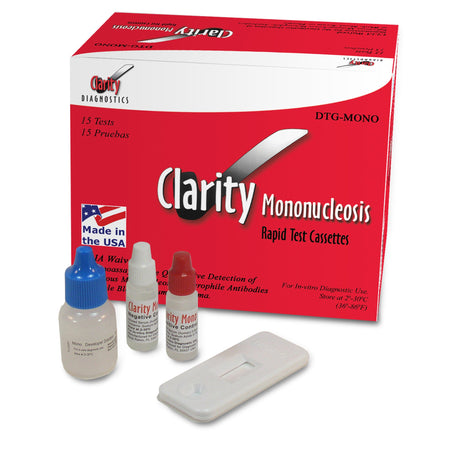 Clarity Diagnostics DTG-MONO Infectious Mononucleosis Disease Immunoassay Test Kit