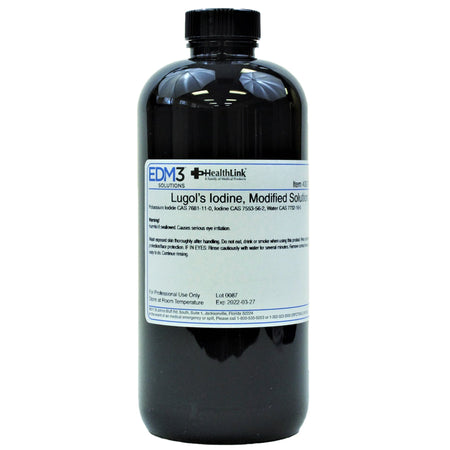 EDM 3 LLC 400713 Modified Lugol's Iodine Stain, 2.1% 16 oz.
