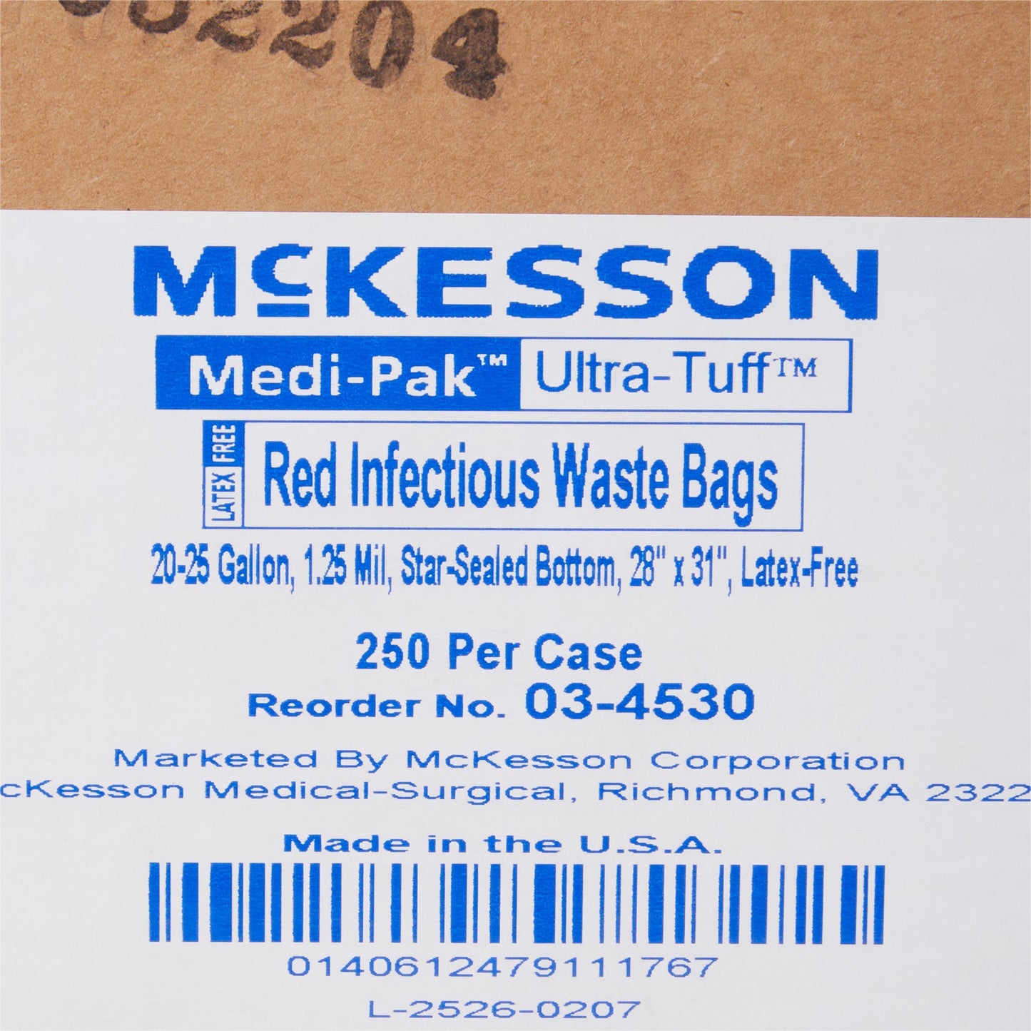 McKesson Red Infectious Waste Bag, 20 – 25 gallon capacity