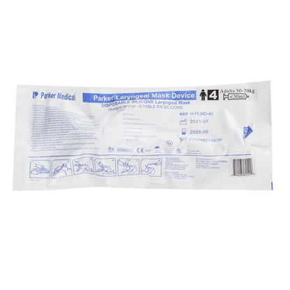 Laryngeal Mask Salter Labs® Size 4 Silicone Single Patient Use Sterile