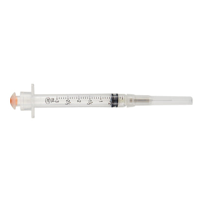 VanishPoint® 3 mL Syringe with Hypodermic Needle, 25 Gauge, 5/8 Inch