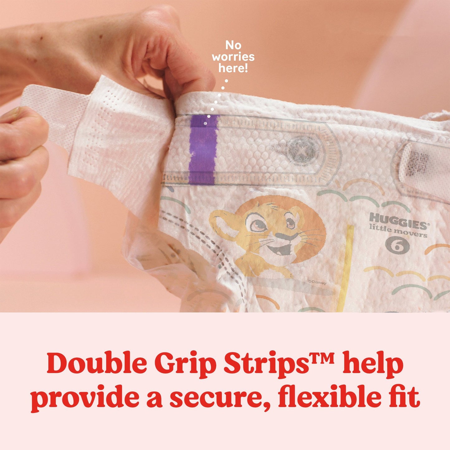 Unisex Baby Diaper Huggies® Little Movers Size 7 Disposable Moderate Absorbency