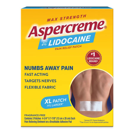 Sanofi 4116705842 Aspercreme Lidocaine Pain Relief Patches XL