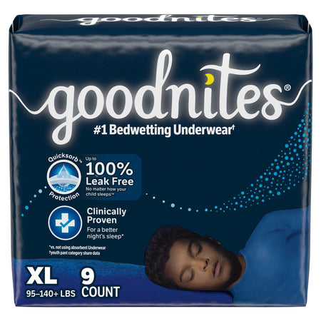 Kimberly-Clark 55592 GoodNites Night Time Underwear For Boys, Extra Large