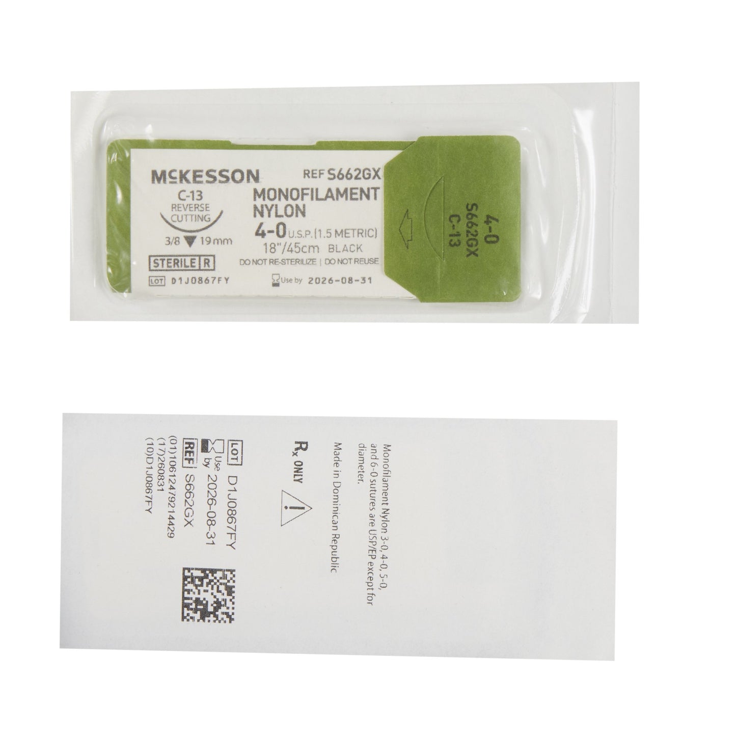 McKesson Suture with C-13 Needle