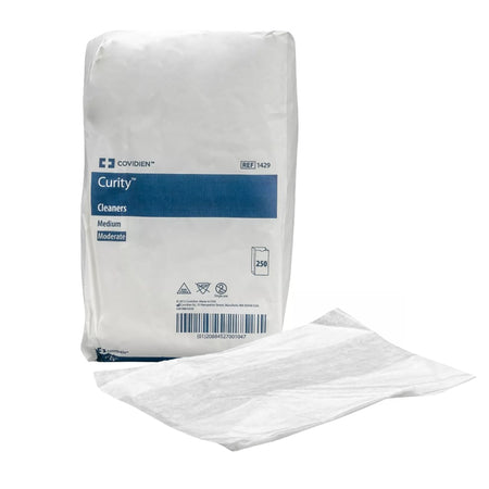 Curity™ Nonwoven White Washcloth, 7-1/2 x 13-1/2 Inch