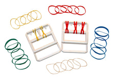 CanDo® Rubber-Band Hand Exerciser, 2X-Light to Heavy Resistance, with 25 Bands