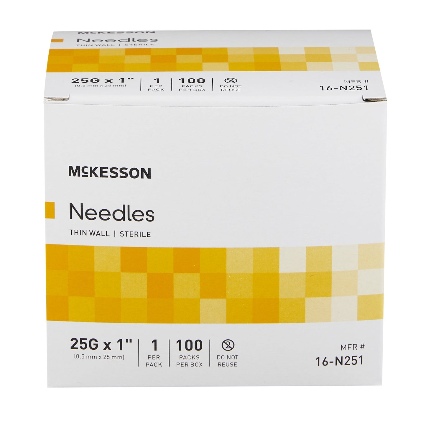 McKesson Hypodermic Needle, 25 Gauge, 1 Inch