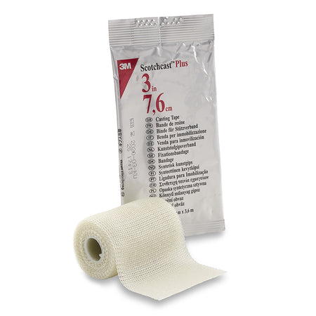 Solventum 82003 3M Scotchcast Plus White Cast Tape, 3 Inch x 4 Yard
