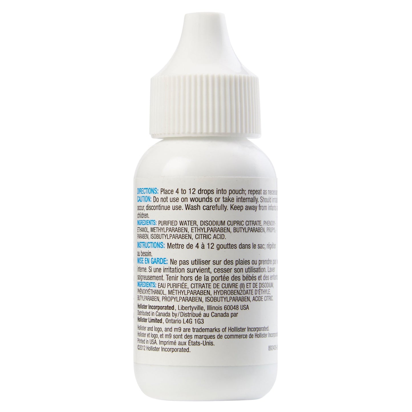 m9 Odor Eliminator Drops, 1 oz. Bottle, Unscented by Hollister product image - view 2