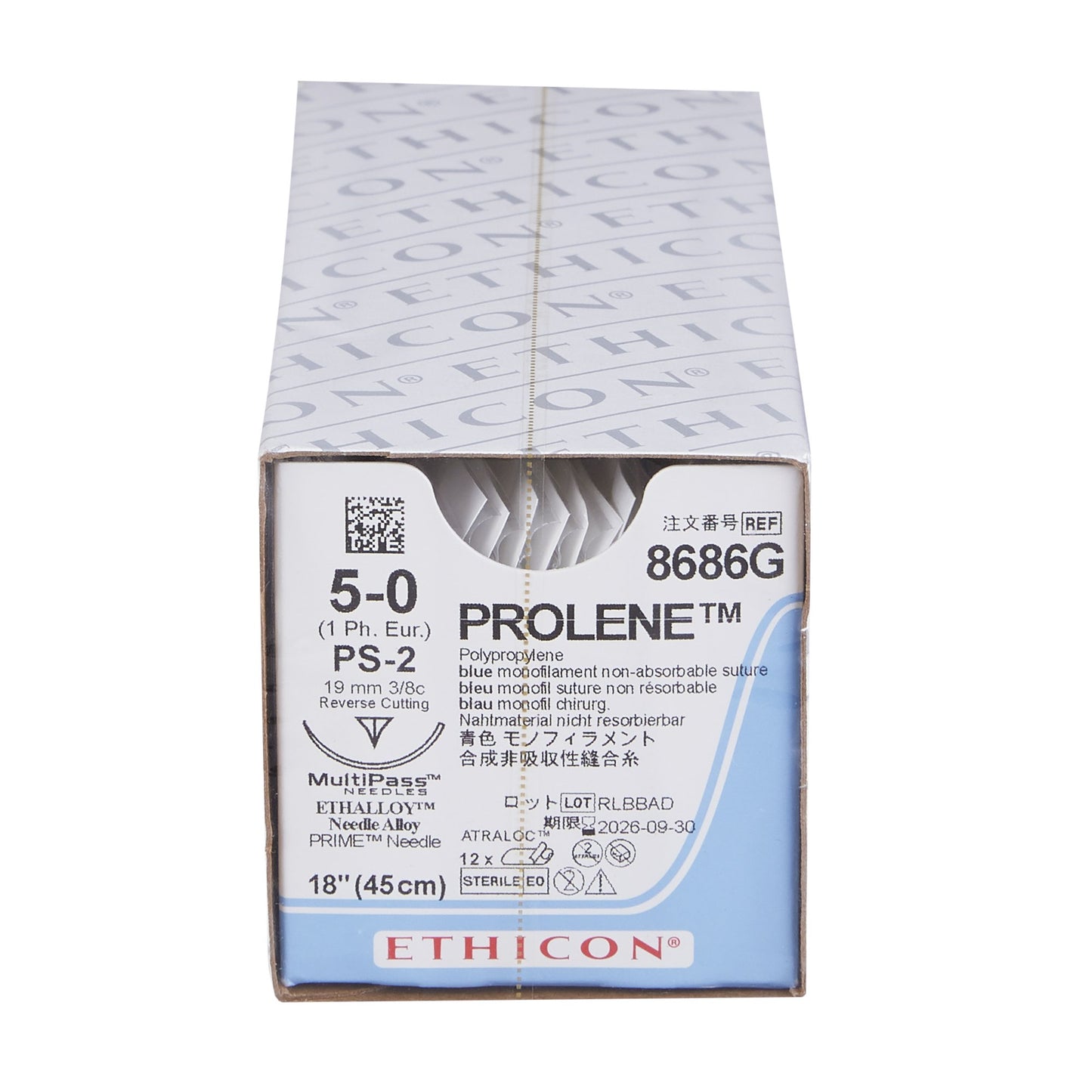 Prolene™ Suture with Needle, Size 5-0