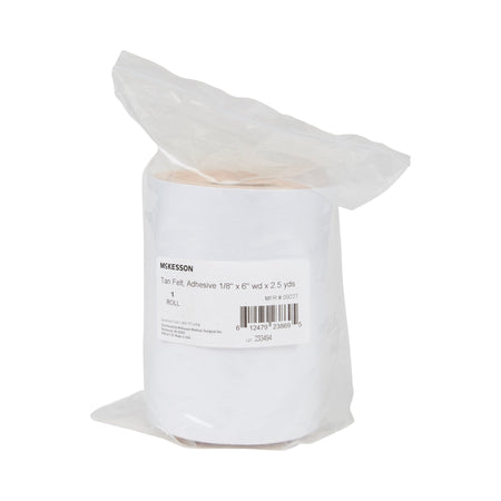 McKesson Tan Wool / Rayon Adhesive Orthopedic Felt Roll, 6 Inch x 2.5 Yard