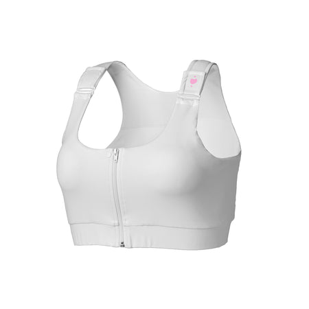 heart&core Sports and Medical LLC HC00005WL Shirl Post Surgical Bra, White, Large