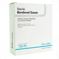 DermaRite® 11450 Sterile Gauze Adhesive Dressing, 4 x 5 Inch